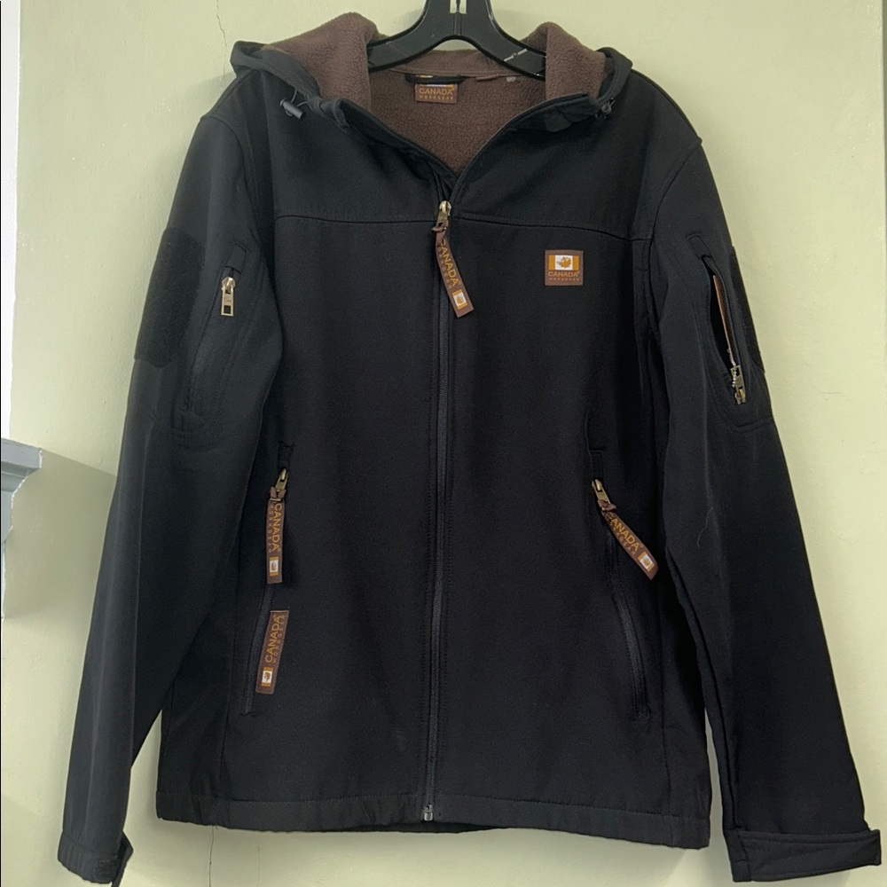 Canada Workgear sz M Men's Black fully lined performance tech Jacket